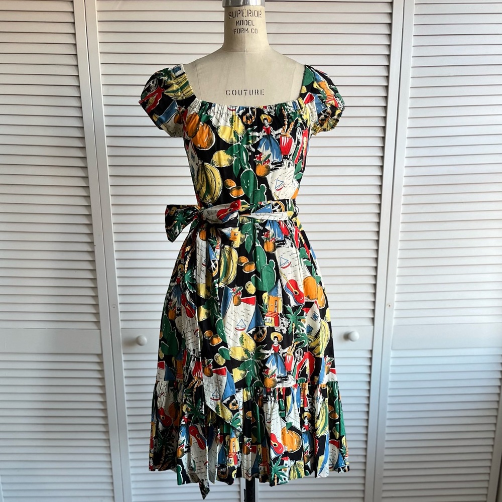 J.Crew Cuban Liberty Print Dress sz0